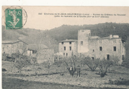 42 // Environs De St Jean Soleymieux  RUINES DU CHATEAU DU ROUSSET Près Du Hameau De LA GOUTTE  340 - Saint Jean Soleymieux