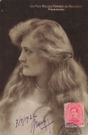 FANTAISIE - Femme - Les Plus Belles Femmes De Belgique - Franchise - Femme Blonde Longs Cheveux - Carte Postale Ancienne - Frauen