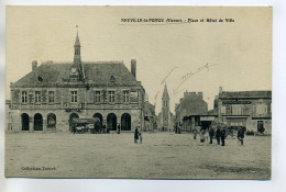 86 NEUVILLE De POITOU Anim Place Hotel De Ville écrrite Du Village En 1916   D02 2018 - Neuville En Poitou