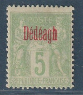 DEDEAGH - N°2 * (1893-190) 5c Vert-jaune - Neufs