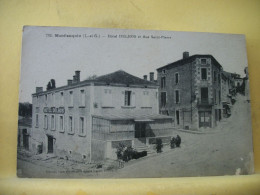 47 5923 CPA 1922 - 47 MONFLANQUIN - HOTEL DELBOS ET RUE SAINT PIERRE - Monflanquin