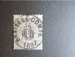 Nr 43 - Liggende Leeuw - Centrale Stempel Braine-le-Comte - Coba + 2 - 1869-1888 Lying Lion