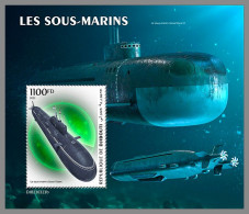 DJIBOUTI 2023 MNH Submarines U-Boote S/S - OFFICIAL ISSUE - DHQ2345 - Submarinos