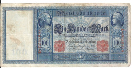 ALLEMAGNE 100 MARK 1908 VF P 35 - 100 Mark