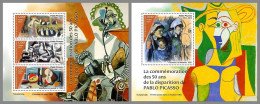 CHAD 2023 MNH Pablo Picasso Paintings Gemälde M/S+S/S - IMPERFORATED - DHQ2345 - Picasso