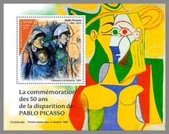 CHAD 2023 MNH Pablo Picasso Paintings Gemälde S/S - IMPERFORATED - DHQ2345 - Picasso