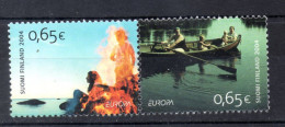 Finland 2004, Used But Not Canceled, Michel 1705 - 1706, Europa Holidays, Pair - Usados