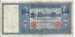 ALLEMAGNE 100 MARK 1909 VF P 38 - 100 Mark