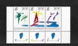 Israel 1992 MNH Sea Of Galilee Sg 1160/2 - Unused Stamps (with Tabs)