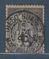 DIEGO SUAREZ - N°1a Obl (1890) 15 Sur 1c Noir - SURCHARGE RENVERSEE - Signé - - Used Stamps