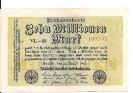 ALLEMAGNE 10 MLLIONEN MARK 1923 XF+ P 106 - 10 Millionen Mark