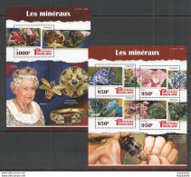 Tg098 2015 Togo Nature Geology Minerals Queen Elizabeth Kb+Bl Mnh - Minerals