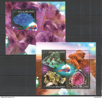 Ml685 2014 Maldives Nature Geology Minerals Kb+Bl Mnh - Minerals