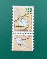Israel 1992 MNH Song Birds 1.30 Left Phoshor Band - Unused Stamps (with Tabs)