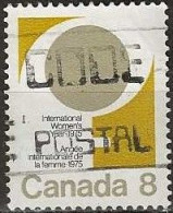 CANADA 1975 International Women's Year - 8c - IWY Symbol AVU - Oblitérés