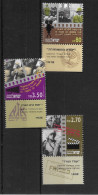 Israel 1992 MNH 75th Anniv Of 1st All Hebrew Film Sg 1195/7 - Unused Stamps (with Tabs)