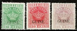 Guiné, 1885, # 19/21, MH - Portugiesisch-Guinea