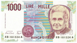 1000 LIRE MARIA MONTESSORI SERIE SOSTITUTIVA XB 12/11/1993 FDS - Altri & Non Classificati