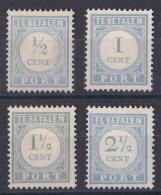 Pays Bas - Taxe 1912   Y&T  N ° 44  45  46  47  Neuf * Avec Charniere - Strafportzegels