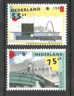 Netherlands 1987 Europa CEPT (**) Mi 1318-19 - 2; Y&T 1288-89 - 2,- - 1987
