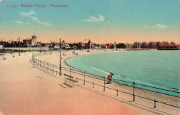 URUGUAY - Rambla Pocitos - Montevideo - La Plage - Colorisé - Carte Postale Ancienne - Uruguay