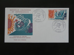 FDC  Journée Météorologique Mondiale Meteorology World Day Nouvelle Caledonie Poste Aerienne 1973 (ex 1) - Clima & Meteorología