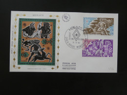 FDC Croix Rouge Red Cross Hercule Mythologie Monaco 1983 - Mythologie