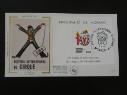 FDC Festival Du Cirque Circus Monaco 1984 - Circus