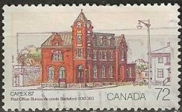 CANADA 1987 Capex '87 International Stamp Exhibition, Toronto. Post Offices - 72c. - Battleford, Saskatchewan FU - Gebraucht