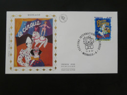 FDC Festival Du Cirque Circus Cheval Horse Monaco 1987 - Circus