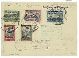 P2322 - DANZIG ZEPPELIN, 1932 LUPOSTA 1932 RETOUR FLIGHT - Lettres & Documents