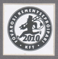 Chimney Sweeper - Hungary 2010 Budapest - Self Adhesive LABEL Vignette SEAL Revenue - Fiscale Zegels