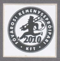 Chimney Sweeper - Hungary 2010 Budapest - Self Adhesive LABEL Vignette SEAL Revenue - Steuermarken