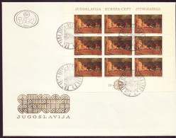 Yougoslavie, FDC, Enveloppe Du 4 Mai 1977, Feuille N° 1573, Europa - FDC