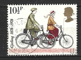 GRANDE-BRETAGNE. N°873 De 1978 Oblitéré. Bicyclettes. - Ciclismo