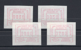 Greece Serie 4v 1988 Frama ATM MAXHellas Expo MNH - Machine Labels [ATM]