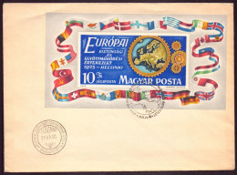 Hongrie, FDC, Enveloppe Du 4 Juillet 1975, BF N° 119, Europa ( Côte 90€ ) - FDC