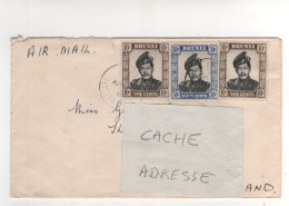 3 Timbres , Stamps " Effigie "  Sur Lettre Complète , Cover , Mail Du ?? - Brunei (1984-...)