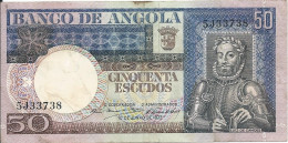 50 Escudos 1973 Luiz De Camoes - Angola