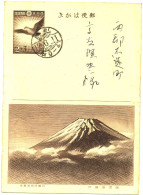 Japan 1937 Commemorative Post Card 1.6.37 Sak Cc2, 2000 Yen, Seldom - Used Stamps