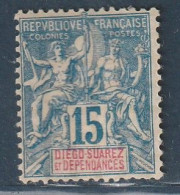 DIEGO SUAREZ - N°30 ** (1892) 15c Bleu - Neufs