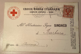 Italia Regno 2c ROMA FERROVIA 1902 (meccanici) CROCE ROSSA ITALIANA Cartolina (croix Rouge Machine Cancel Lettera - Storia Postale