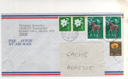 Timbres , Stamps " Fleurs , Cheval , équigtation " Sur Lettre Complète , Cover , Mail Du 20/12/83 - Cartas & Documentos