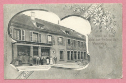 67 - WASSELNHEIM - WASSELONNE - Hotel Zum Goldenen Apfel - Brauerei GRUBER - 3 Scans - Wasselonne