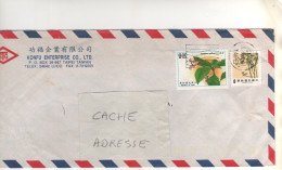 Timbres , Stamps " Arbres , Fleurs " Sur Lettre Complète , Cover , Mail Du 09/06/92 - Lettres & Documents