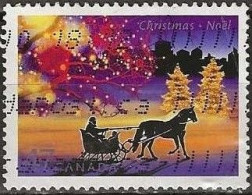 CANADA 2001 Christmas. Festive Lights - 47c. - Horse-drawn Sleigh And Christmas Lights FU - Used Stamps
