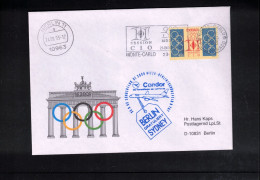 Monaco 1993 101th Session Of CIO - Decision For Olympic Games 2000 - Berlin Send Greetings To Sydney - Estate 2000: Sydney