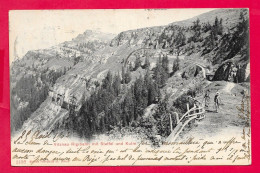 Cpa Suisse, Lucerne  Luzern Vitznau Rigibahn Mit Staffel Und Kulm Voyagée En 1903, Voir Scanne Dos SIMPLE - Vitznau