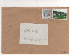 Timbres , Stamps " Chat , Maisons " Sur Lettre Complète , Cover , Mail Du 20/11/95 - Cartas & Documentos