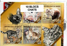 Lot Blocs Thematique " Chats " - Andere & Zonder Classificatie